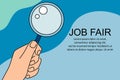 Job fair background. Can use for banner, poster, card and brochure