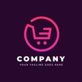 Online shop logo template | Gradient Royalty Free Stock Photo