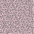 abstract simple seamless pattern many small dots spots on a contrasting background. Leopard background pink grey dots Royalty Free Stock Photo