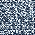 abstract simple seamless pattern many small dots spots on a contrasting background. Leopard background white and deep blue Royalty Free Stock Photo