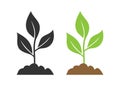 Seedling icon vector illustration.