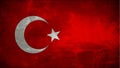 Turkey, Turkish Flag Wallpapers with Rough Texturizer Effect Royalty Free Stock Photo