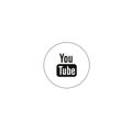 Youtube logo, Youtube icon, Youtube label, Youtube sign Royalty Free Stock Photo