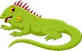 Cute iguanas cartoon Royalty Free Stock Photo