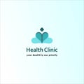 The logo of the medical clinic of the health center, the health of the patient is a top priority Royalty Free Stock Photo