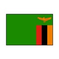 Flag of Republic of Zambia Vector Rectangle Icon Button for Africa Concepts.