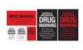 Drug package design elements vector