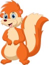 Cartoon cute squirrel posing Royalty Free Stock Photo