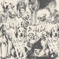 Dogs seamless pattern, pets or dog print,