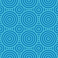 Repeated abstract blue circle pattern background Royalty Free Stock Photo