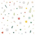 Christmas seamless pattern. Preset in swatch setting.