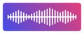 Audio wave or soundwave icon graphic design.