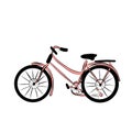 Pink retro bike passenger bike, retro bike with pink color, traffic, delivery