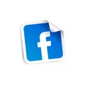 facebook logo icon sticker