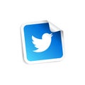 twitter logo icon sticker