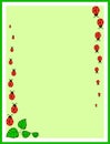 Frame with ladybirds Royalty Free Stock Photo