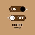 Coffee Power logo design template.