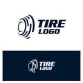 Modern Unique Tyre Shop Logo Design