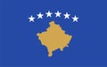 Flag of Kosovo Europe illustration vector eps