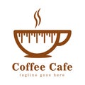 Coffe Cafe Logo Vector Logo Design Template With Text Royalty Free Stock Photo