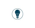 Green Light Bulb Shining - Energy And Idea Symbol - Creative Concept Bright Future Royalty Free Stock Photo