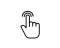 Vector Hand Click icon finger pointing out Royalty Free Stock Photo