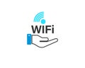 Vector 3D Wifi Wireless Connection Logo Wifi Icon Wifi Sign