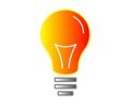 Green Light Bulb Shining - Energy And Idea Symbol - Creative Concept Bright Future Royalty Free Stock Photo