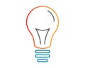 Green Light Bulb Shining - Energy And Idea Symbol - Creative Concept Bright Future Royalty Free Stock Photo