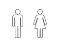 Vector man and woman icon - gender men women icon template banner