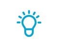 Light Bulb Shining - Energy And Idea Symbol - Creative Concept Bright Future Royalty Free Stock Photo