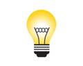 Light Bulb Shining - Energy And Idea Symbol - Creative Concept Bright Future Royalty Free Stock Photo