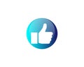 Vector creatvie Web Social media thumb icon