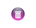 Creative vector dustbin icon recycle bin symbol trash sign Royalty Free Stock Photo