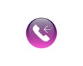 Incoming call icon call receiving symbol