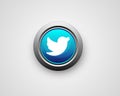 Twitter Social network company icon bird icon template sign design