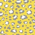 Leopard is in fashion. Seamless pattern with spots of wild animals Royalty Free Stock Photo