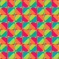 Red and green colour seamless pattern background. Trendy geometric elements creating a pop art style form.