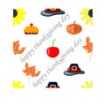 autumn seamless pattern, gift wrapping, invitation thanksgiving day and suitable for gift wrapping, wall decoration