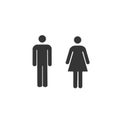 Gender icons, Male and female icon