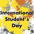 International student`s day,student,student,study,study,holidays during study,study holidays,student holidays,students,holidays fu Royalty Free Stock Photo