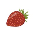 Red strawberry design vector graphic