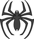 Abstract spider man logo design on white Royalty Free Stock Photo