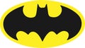 Abstract batman logo design on white