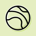 Tennis ball icon design vector