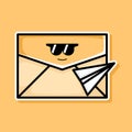 Email icon design vector Royalty Free Stock Photo
