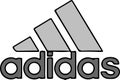 Vector adidas logo design on white