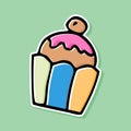 Cupcake icon vector design