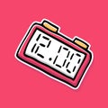 Digital clock icon vector design Royalty Free Stock Photo