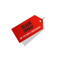 Black friday label tag, black friday price discount tag